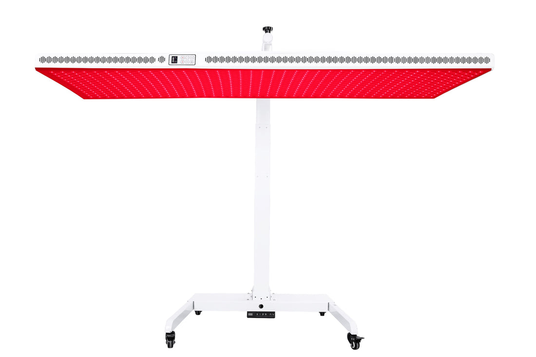 OptiGlo Red Light Therapy Panel 6000W - 660nm & 850nm - 1200 LEDs - Near Infrared Device