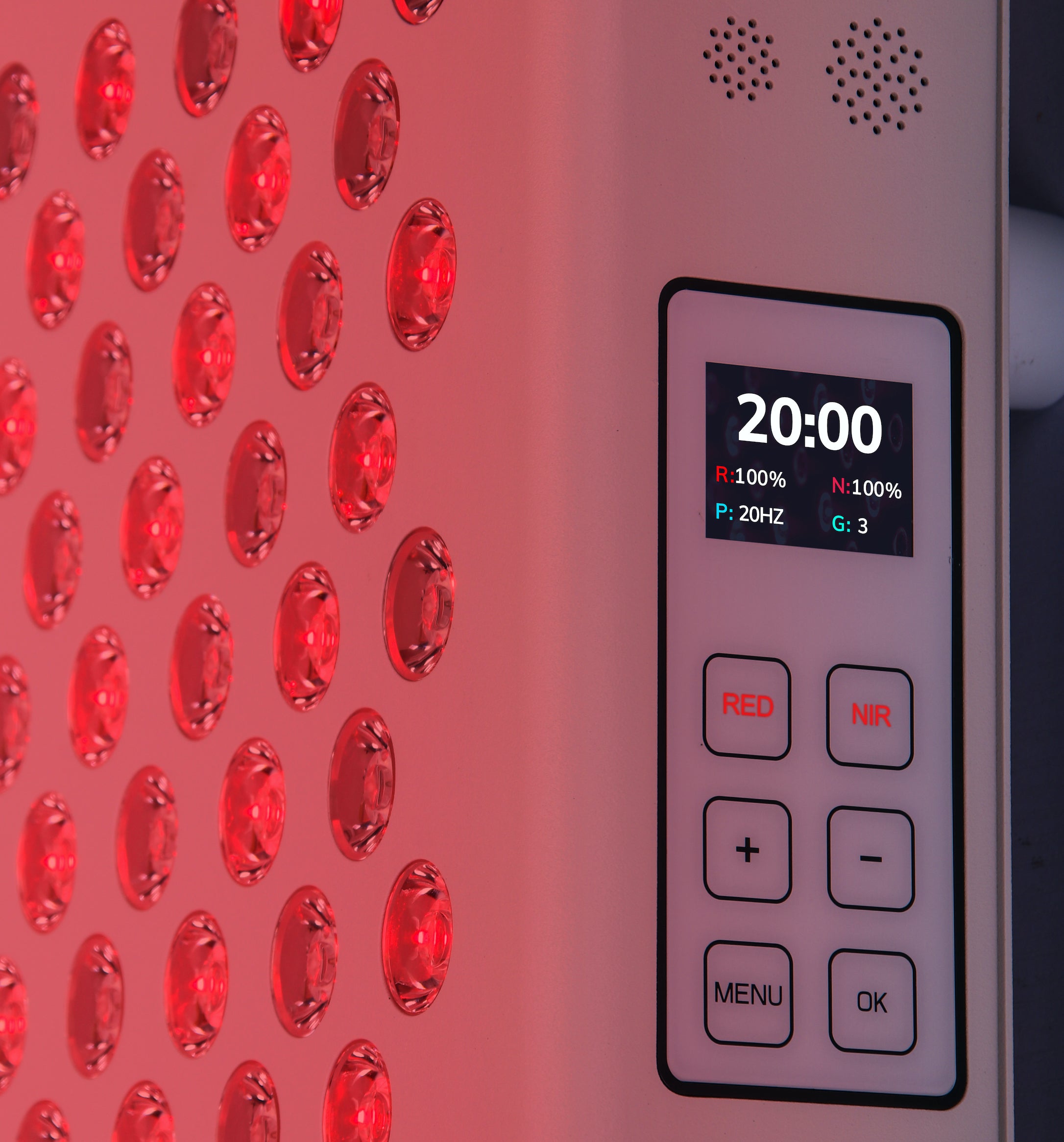 OptiGlo Red Light Therapy Panel 6000W - 660nm & 850nm - 1200 LEDs - Ne ...